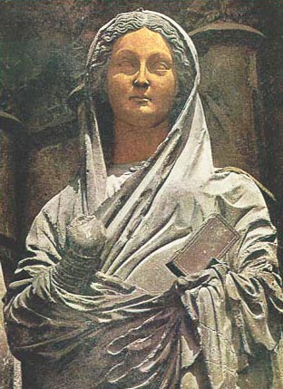 Собор в Реймсе. Статуя Марии из композиции «Встреча Марии и Елизаветы». 1230-е гг. - www.Arhitekto.ru